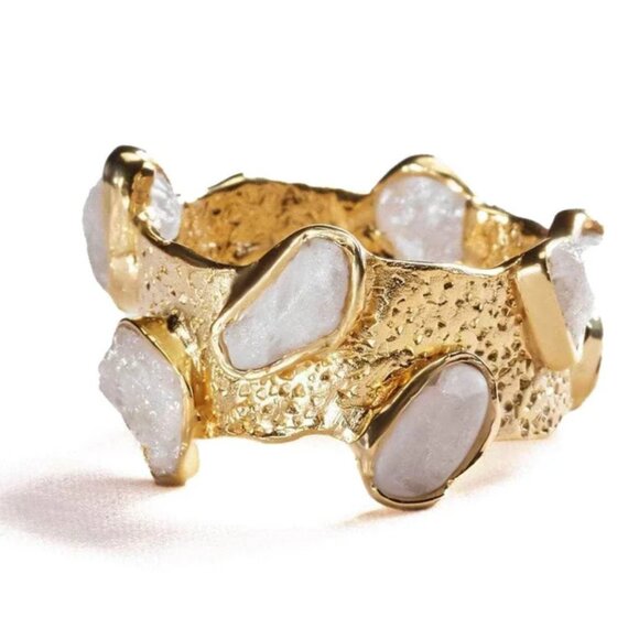 German Kabirski Jewelry - White Sapphire Ring - pristine condition